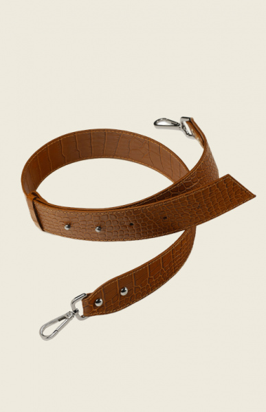 Ремень New belt Карамельный (кроко-кожа)